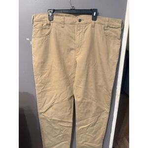 Carhartt Men's Rugged Flex Canvas Work Pant Khaki Size 44x32 NWT 5 Pockets